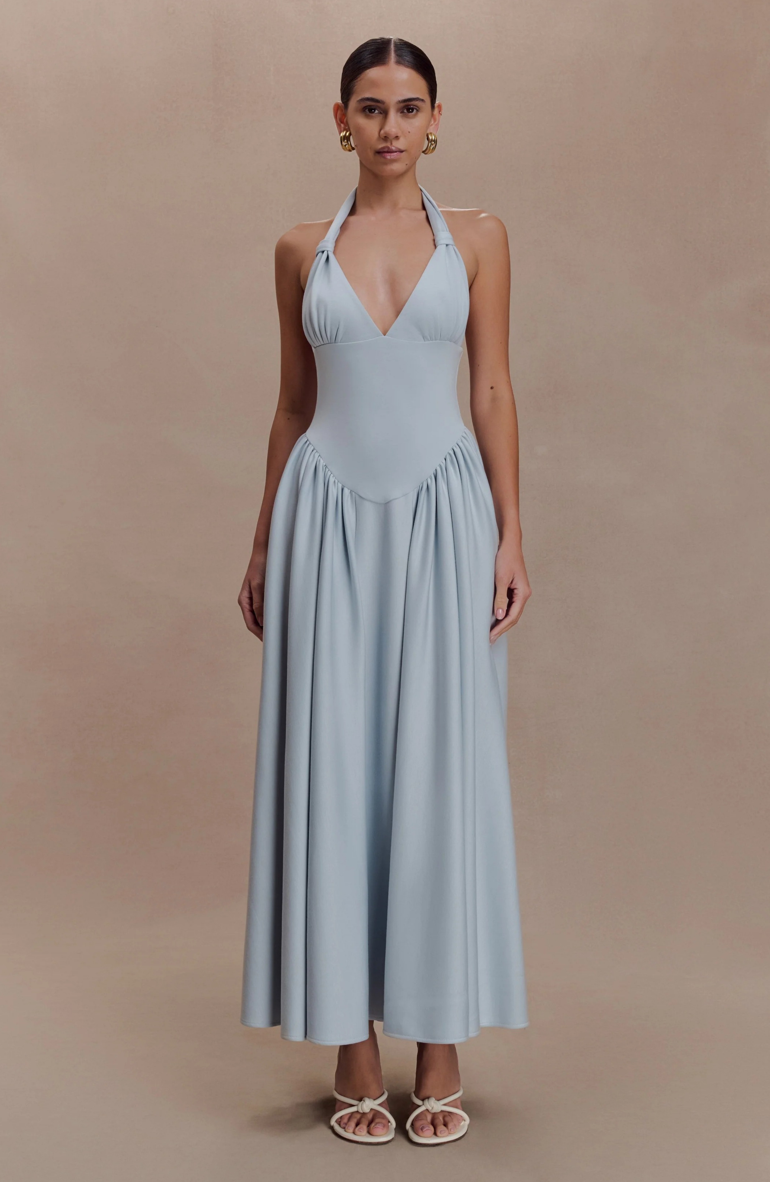 Divine Drape Gown Maxi Dress