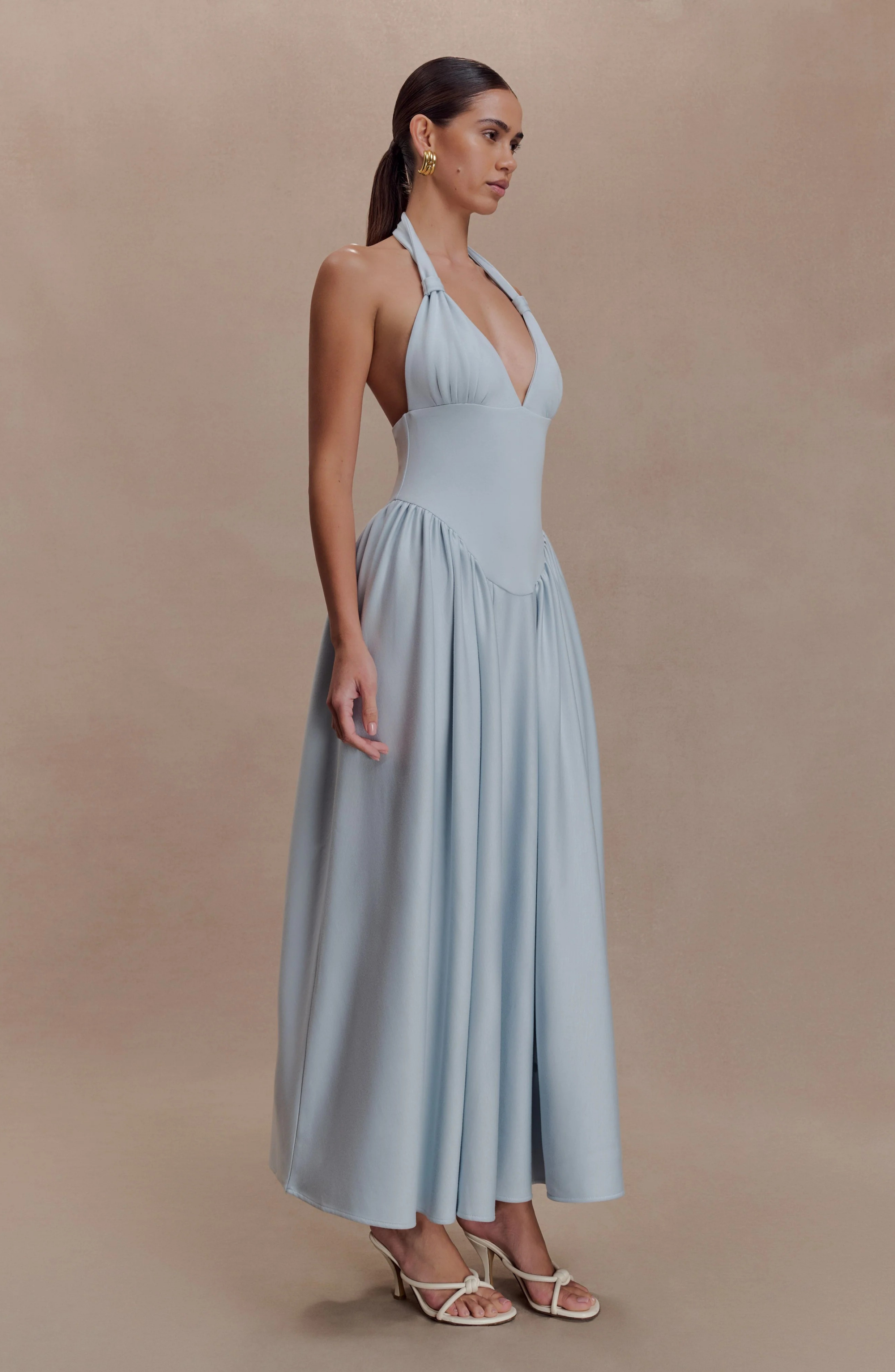 Divine Drape Gown Maxi Dress