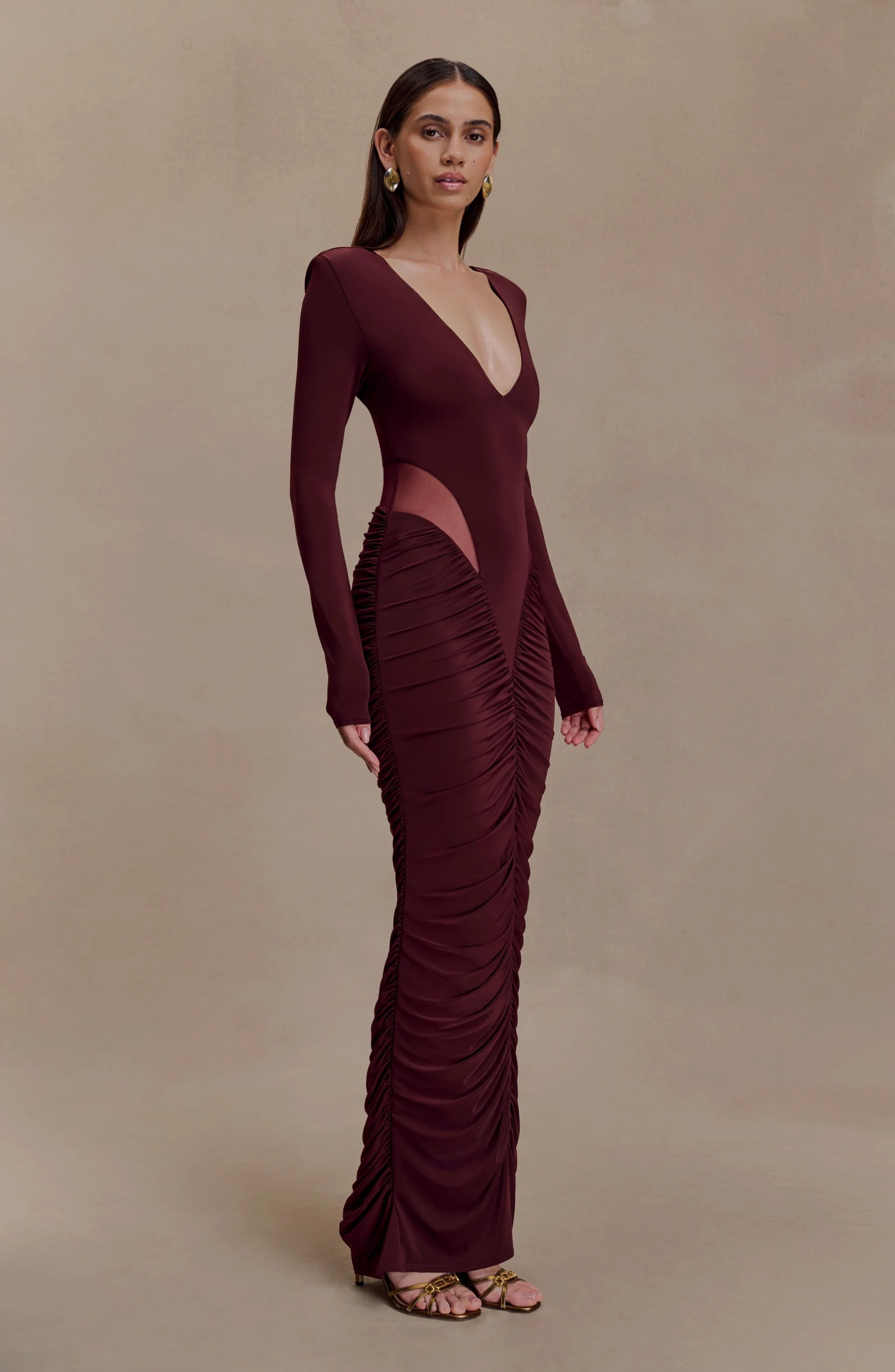 Burgundy Temptation Maxi Dress