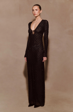 Sculpted Silhouette Maxi Dress