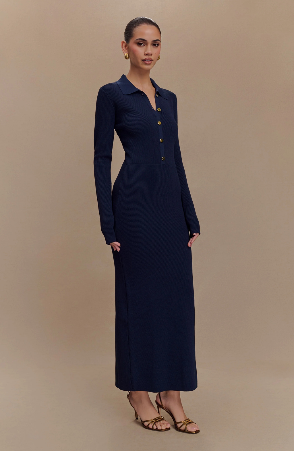 Valentina Navy Maxi Dress