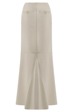 Silk Denim Maxi Skirt