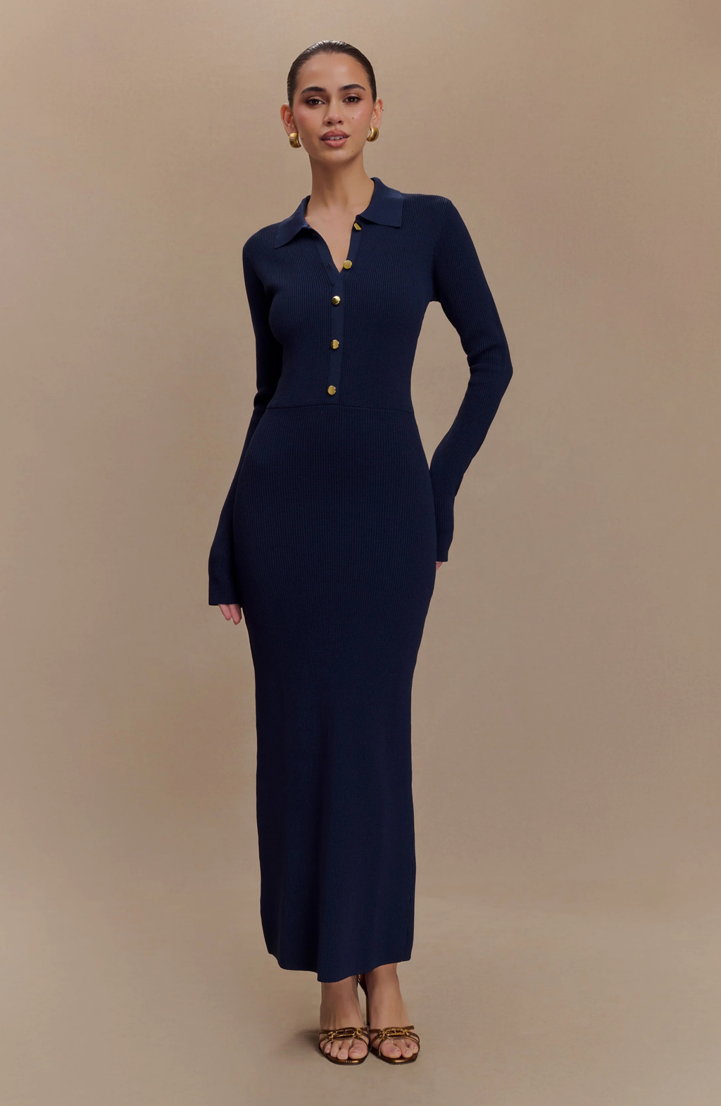 Valentina Navy Maxi Dress