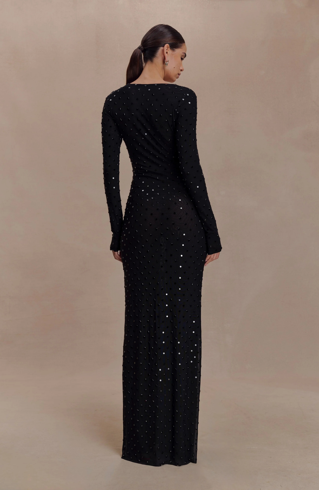 Sculpted Silhouette Maxi Dress
