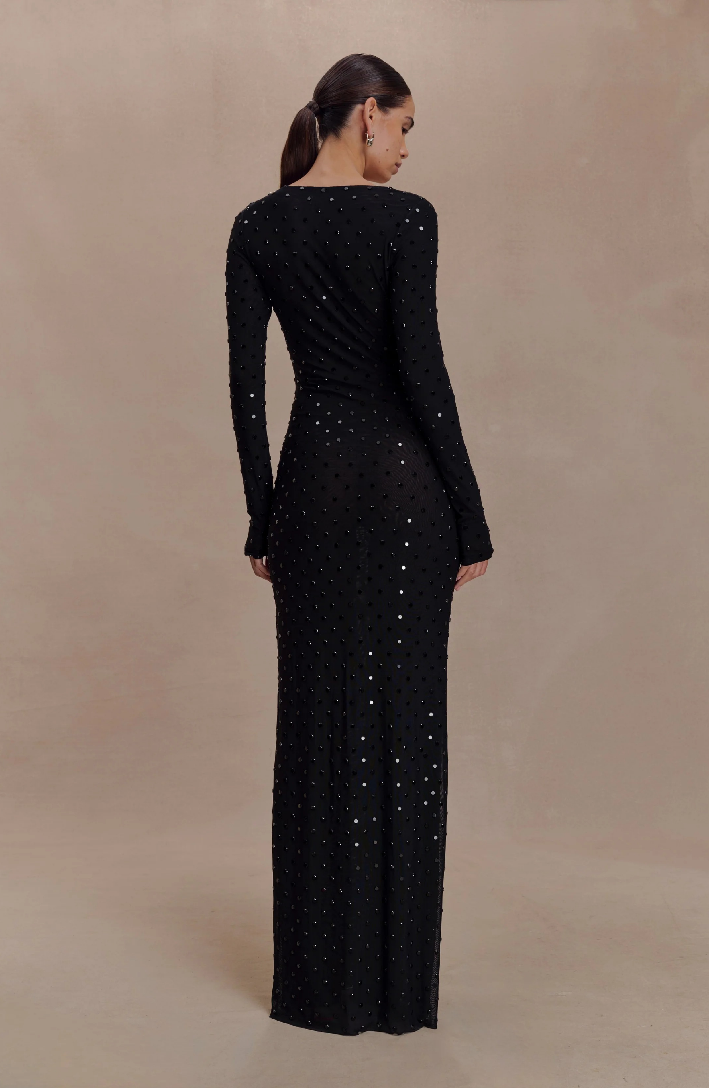 Sculpted Silhouette Maxi Dress