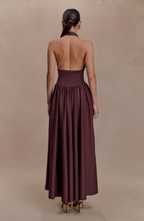 Divine Drape Gown Maxi Dress