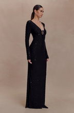 Sculpted Silhouette Maxi Dress