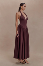 Divine Drape Gown Maxi Dress