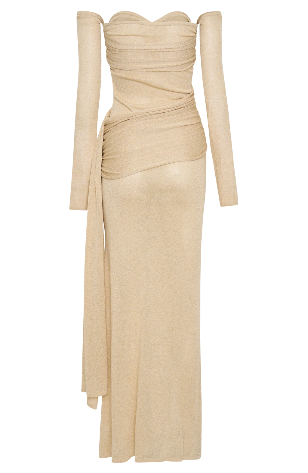 Empire Gold Diamanté Maxi dress